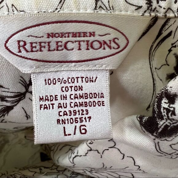 Northern Reflections Floral Denim Jacket Size Large - Picture 6 of 6